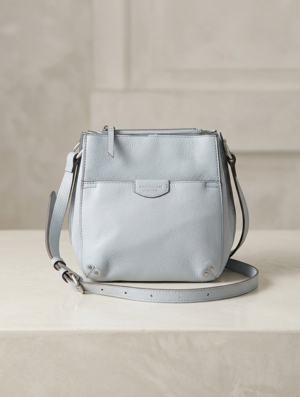 American Leather Co. Cindy Leather Triple Entry Crossbody